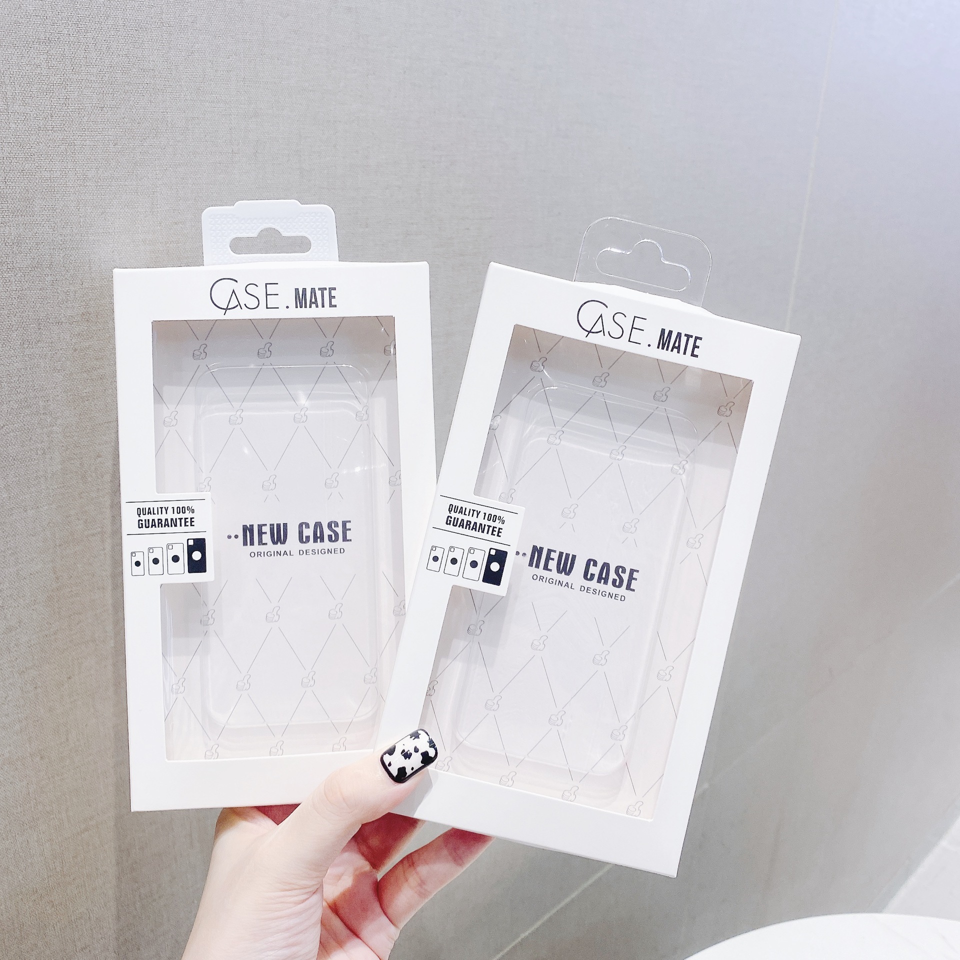 中性包装盒适用15promax带挂钩手机壳包装纸盒12mini通用吸塑包装