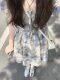 plus size French Style Tea Break Floral dress Women's 2024 New Summer Skirt chubby girl Belly Covering Slim A- line Short Skirt