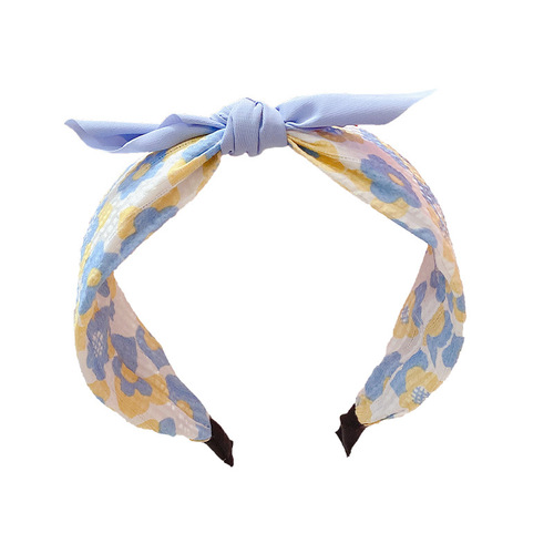 Children's headband new bow hair accessories strawberry flower wide-brimmed headband pressed hair girls fabric baby hairpin