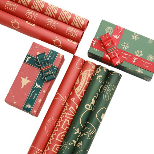 Year of the Rabbit Christmas gift box gift wrapping paper Christmas Eve apple exquisite bouquet flowers gift wrapping paper