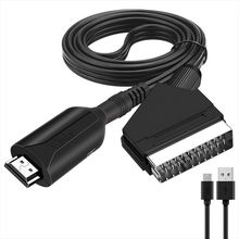 跨境新款式HDMI转SCART线长1米直连便利转换线