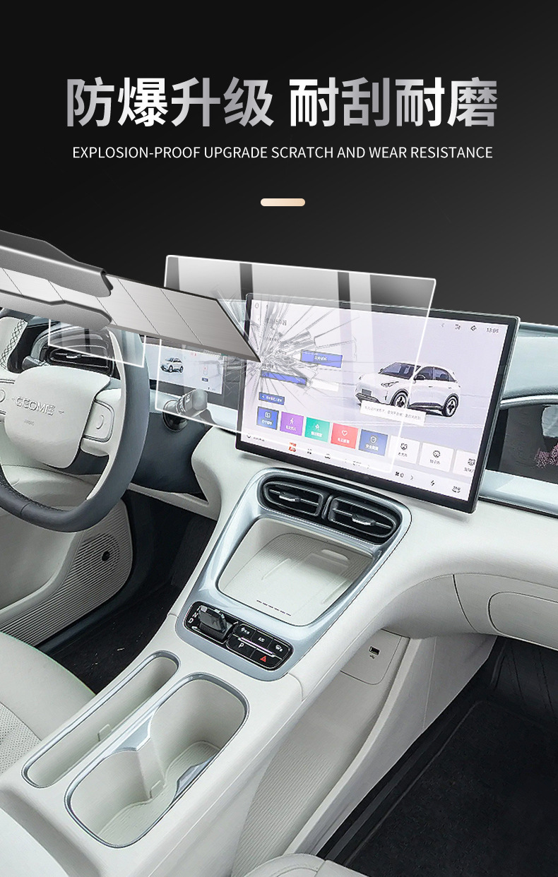 Suitable for 25 Geely Star Wish Instrument Navigation Central Control Screen Tempered Film Interior Protection Film Automotive Products