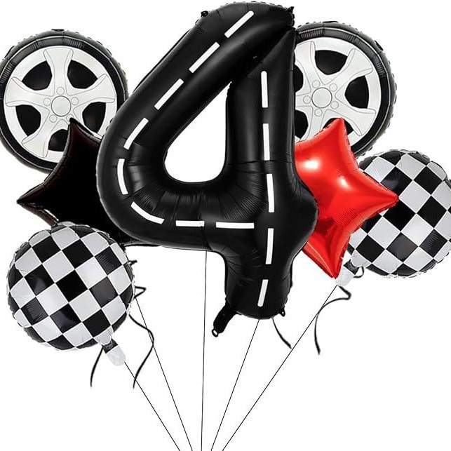 Casco neumático rayas digitales combinación de globos 40 pulgadas decoración de fiesta de cumpleaños infantil digital venta caliente transfronteriza image 10