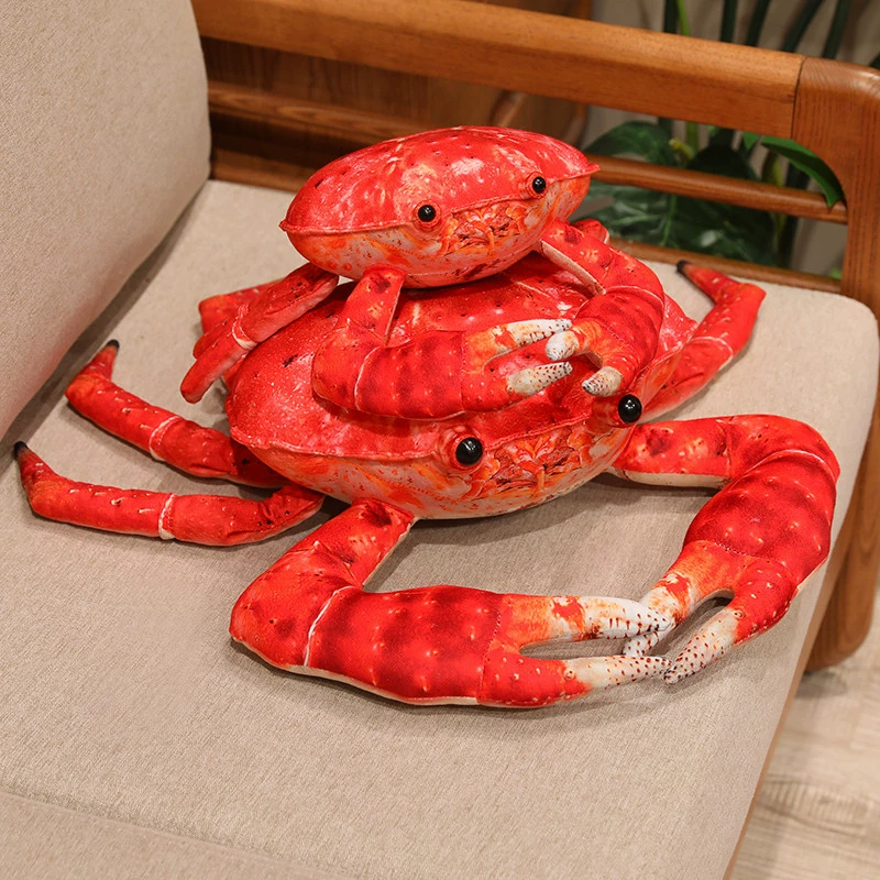Realistic plush toy, rag doll, king crab