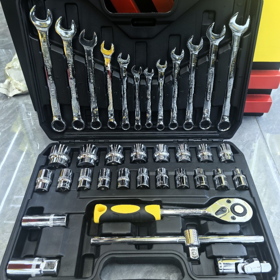 37件工具组套37PC大飞棘轮套筒组套台湾工具套装汽修扳手套装