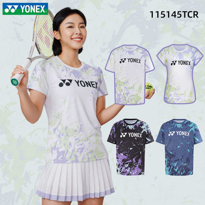 Yonex Badminton Clothing Tennis Clothing Yy Men's and Women's Short-Sleeved T-Shirt Sports 115145 Tcr/ 215145 Tcr