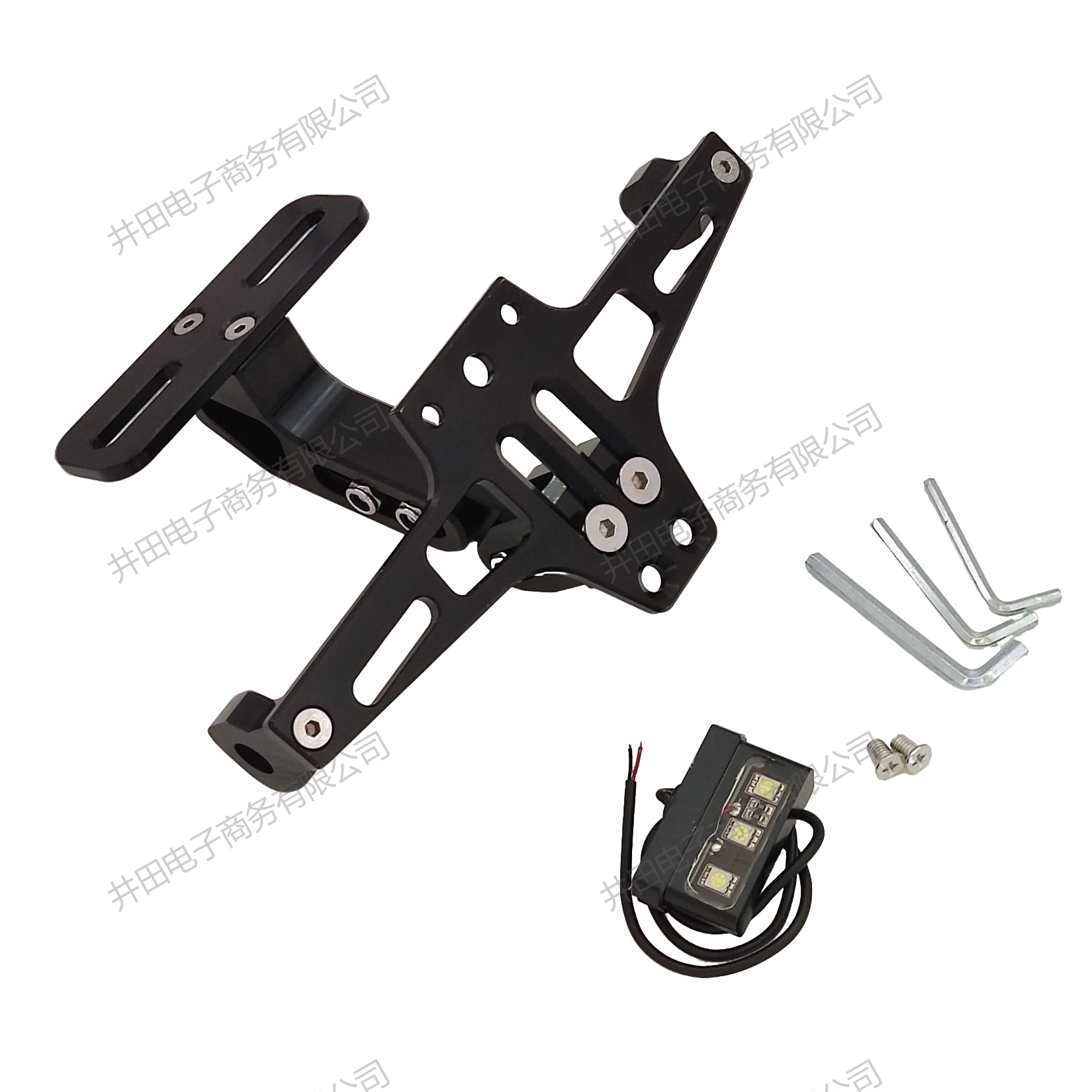 Motorcycle Msx Little Monkey Adjustable License Plate Holder Cnc Aluminum Alloy Aircraft License Plate Holder - with Led Light Short Tail