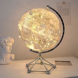 Transparent Globe Ornaments Accessible Luxury High-End Home Living Room Ornaments Tv Cabinet Office Study Decorations Desktop