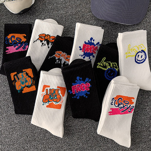 Zhuji Socks Couple Basketball Socks Cross-Border Boat Socks Sweat-Absorbent Sports Socks Spring and Summer Men's Mid-Tube Socks Wholesale Plaid