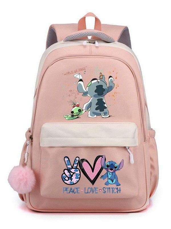Mochila Escolar Infantil con Dibujos Animados de Nylon Ultraligera y Resistente al Desgaste para Escuela image 4