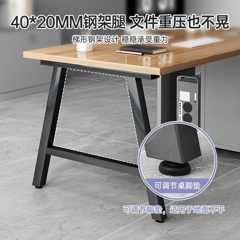 Escritorio de oficina simple oficina moderna mesa de cuatro asientos y combinación de silla mesa de computadora de escritorio Mesa Jefe