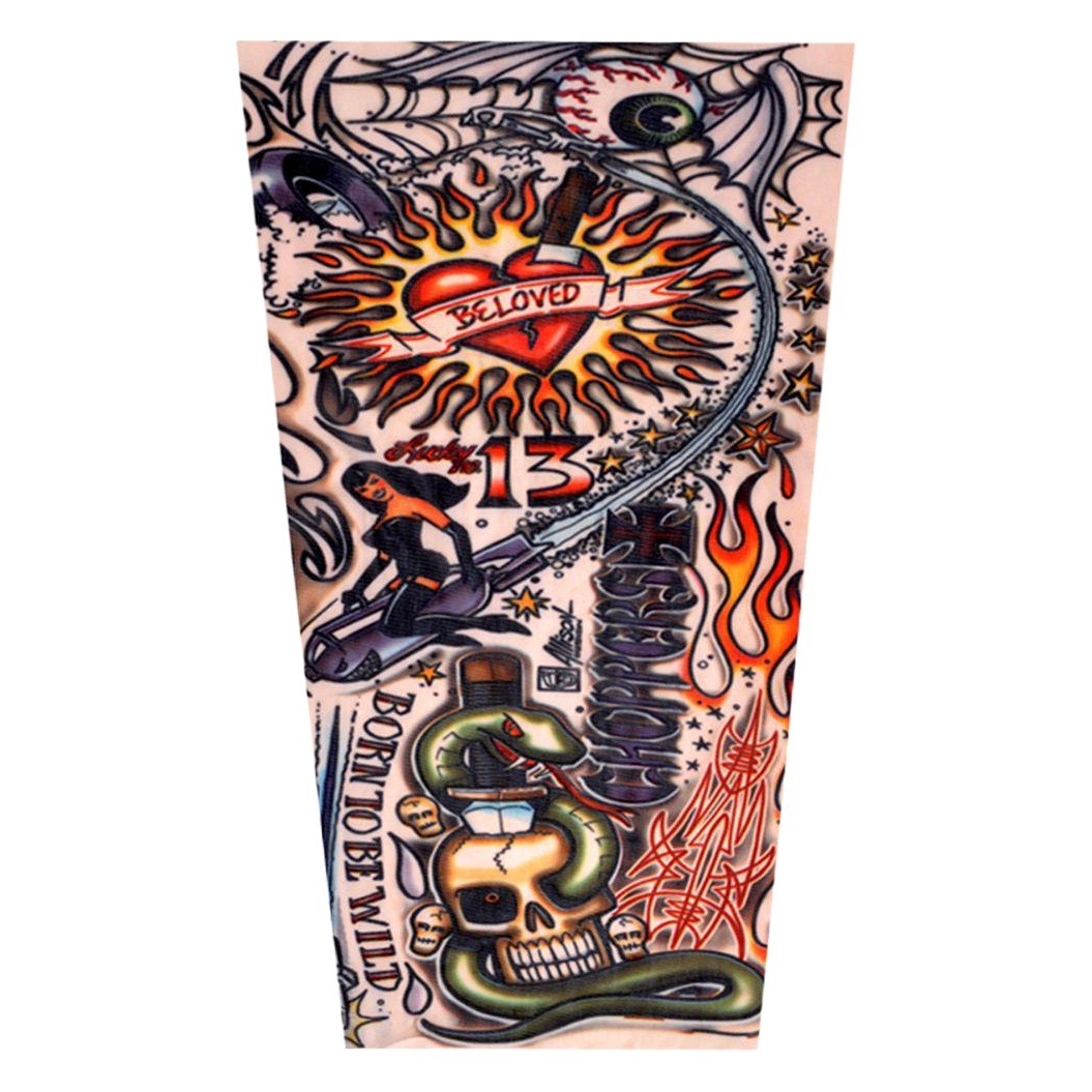 Factory direct children's ice sleeve sunscreen sleeve summer ultra-thin men's and women's ice silk arm tattoo sleeve