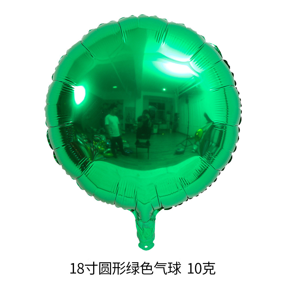 Globo Verde circular de 18 pulgadas