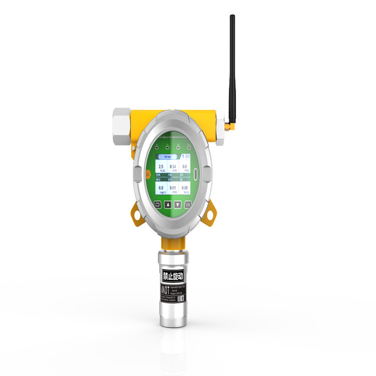 加油站免安装可燃报警仪 无线传输式甲烷气体报警探头 内置电池