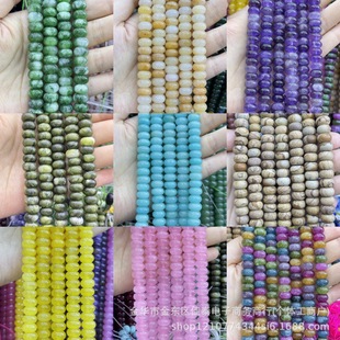 6X10mm��Ȼʯ��ʯ���ˮ����Pɢ�鴮��DIY�Ʒ����Ʒ���l