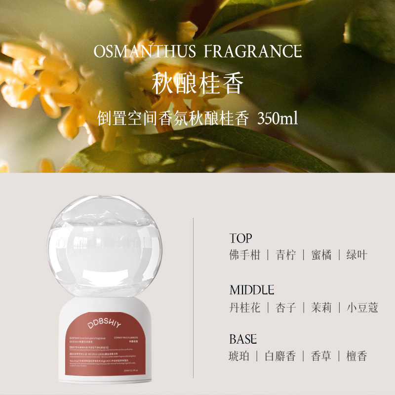 Perfume invertido dormitorio perfume duradero baño desodorizante desodorizante aire invertido inodoro de alta fragancia blanco