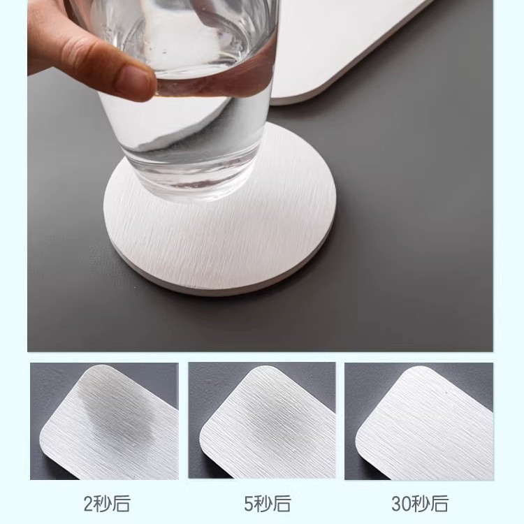 Cojín de taza de barro de diatomita de terrazo almohadilla de aislamiento térmico de mesa almohadilla de absorción de agua de mesa almohadilla de almacenamiento de taza de café a prueba de ramas