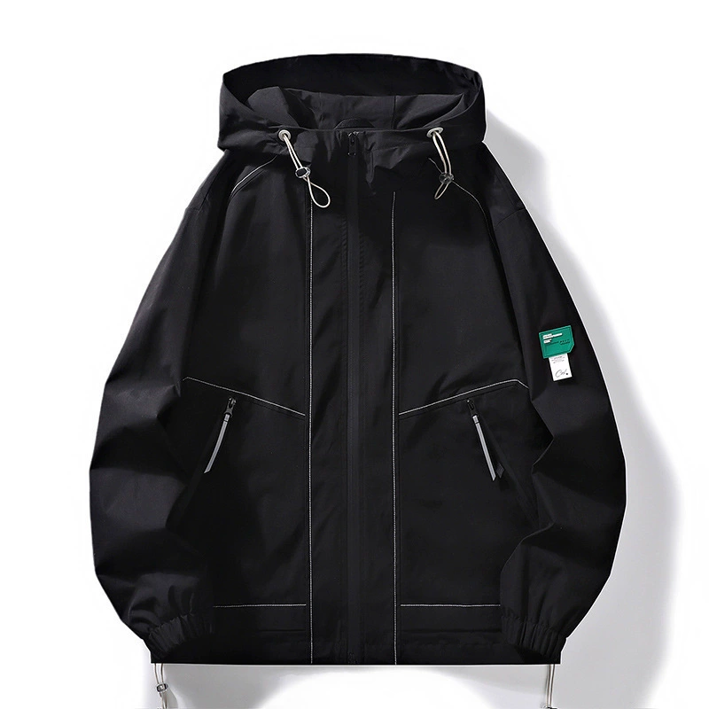 Куртка мужская весна и осень новая капюшон с капюшоном