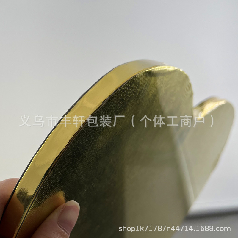 12mm de espesor amor en forma de corazón base de pastel redondo engrosado doble cara cubierta placa de panal almohadilla bandeja de horneado de pastel