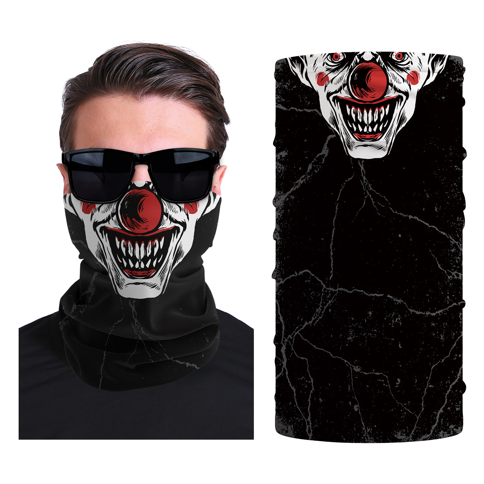 Xun hui transfronterizo media cara cráneo bufanda mágica sombrilla de viaje al aire libre máscara de equitación cuello de protección uv