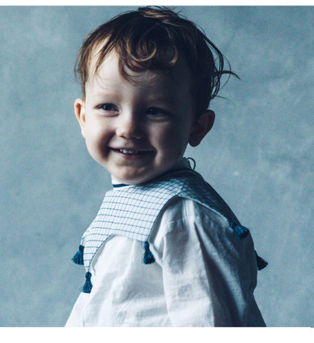 INS-style water-resistant cotton baby face cloth, 360° rotatable round baby meal bib with detachable collar