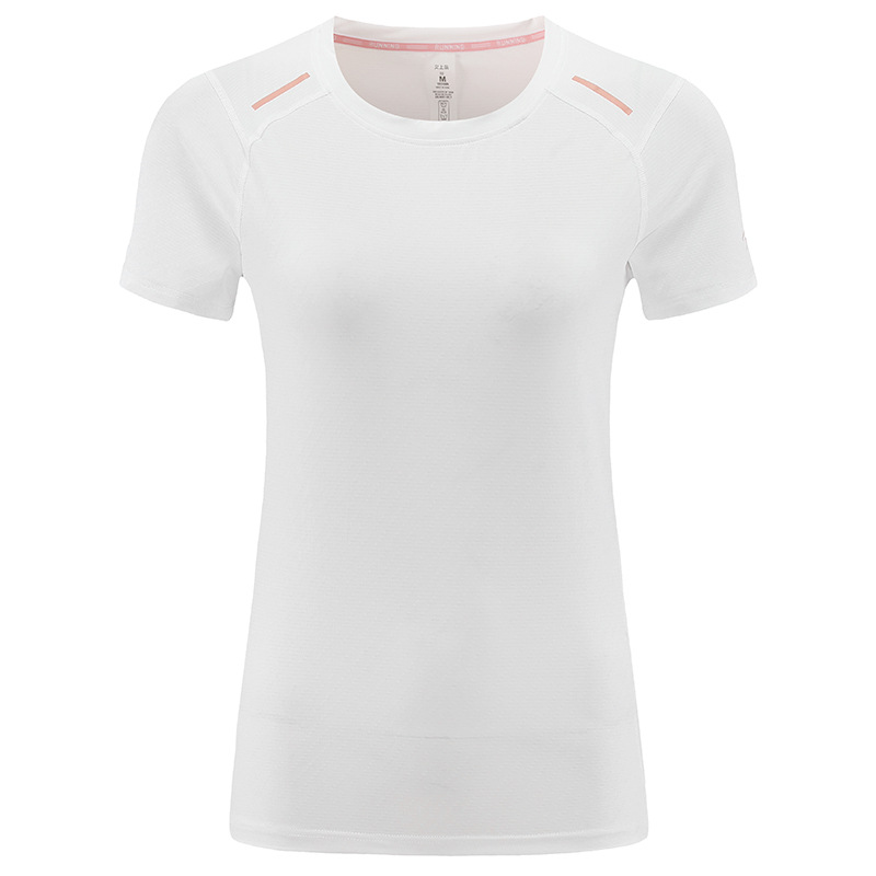 Europa y los Estados Unidos deportes transfronterizos de manga corta nueva camiseta de yoga transpirable ligera mujer de secado rápido camiseta de cuello redondo de manga corta
