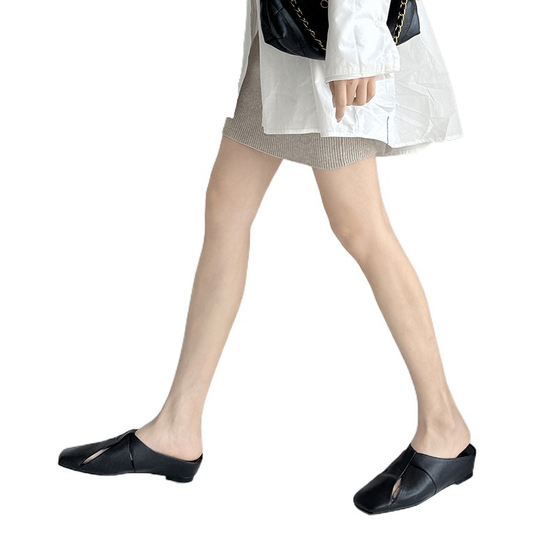 Summer fashionable women's slippers square toe