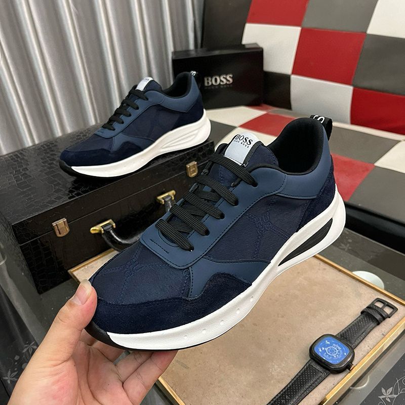 European Station New Youth Trendy Men's Casual Sneakers Korean Style Men's Simple Color Matching Thick-Soled Wear-Resistant Running Sneakers European Station New Youth Trendy Men's Casual Sneakers Korean Style Men's Simple Color Matching Thick-Soled Wear-Resistant Running Sneakers