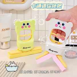 折叠迷你小拖把代替抹布2025新款免手洗懒人家用吸水拖把海绵头