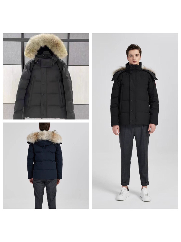 大鹅羽绒服高品质29款Wyndham时尚休闲中长装户外加厚保暖外套|undefined