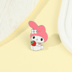 Wholesale New Cute Soft and Charming Sanrio Metal Badge Miley Cartoon Character Alloy Drip Oil Enamel Brooch