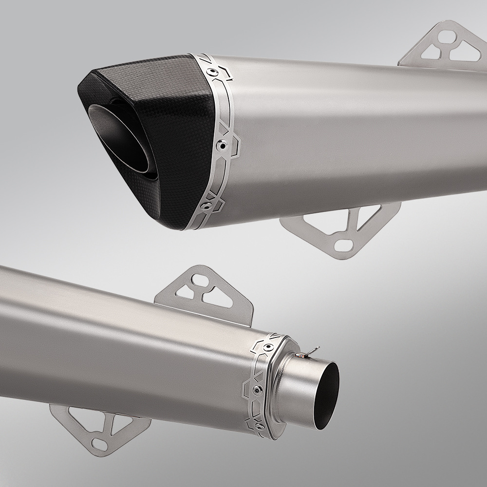 Motorcycle scooter modification suitable for NSS350 Forza 350 front exhaust pipe and rear silencer set