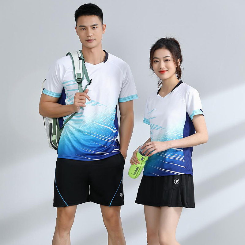 Adult and Children's Badminton Competition Training Tennis Quick-Drying Breathable Running Clothes Badminton Clothes Sports Suit