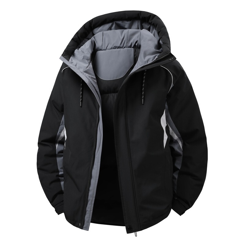 Jacket Men's Outwear Autumn and Winter 2025 New Luminous Loose Hooded Men's Windproof and Waterproof down Jacket Top