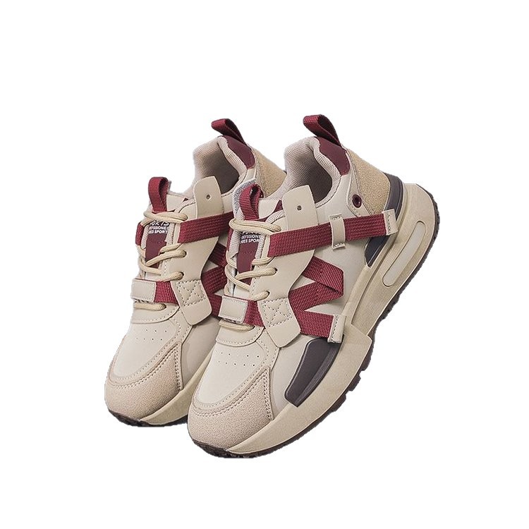 Zapatos de papá para mujeres 2025, nuevos zapatos deportivos universales zapatos de entrenamiento de capa de altura casuales zapatos de mujer al aire libre zapatos Gump