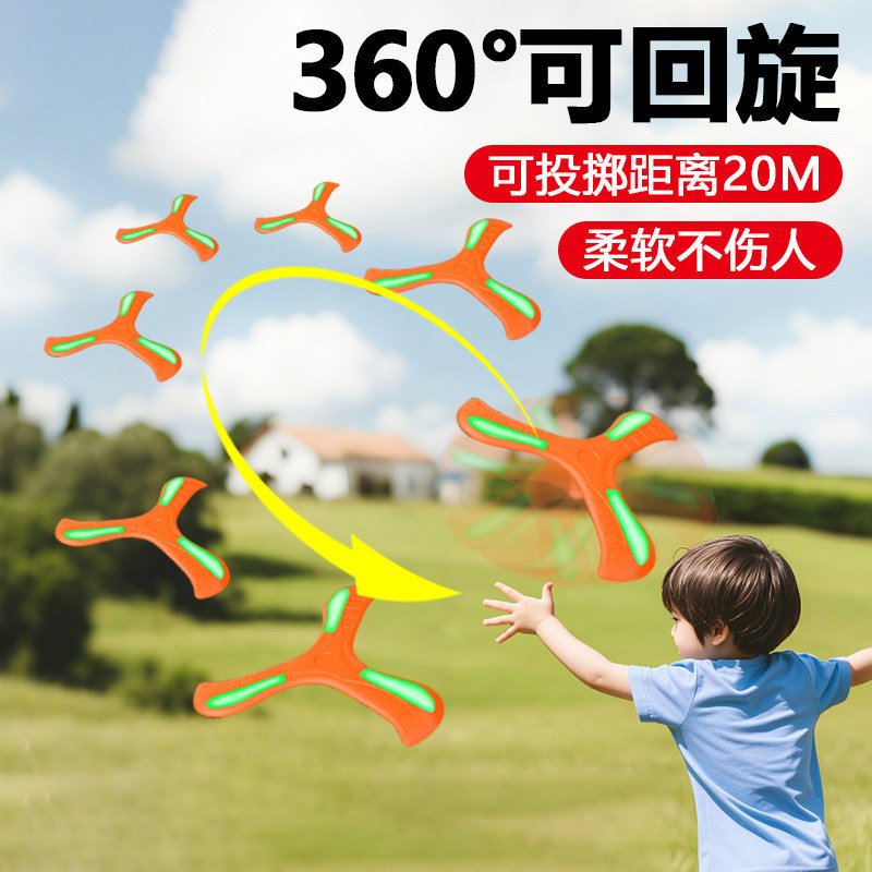 EVA 子供の手投げ三枚羽根ブーメラン大型屋外親子インタラクティブおもちゃ子供のブーメランギフト卸売|undefined