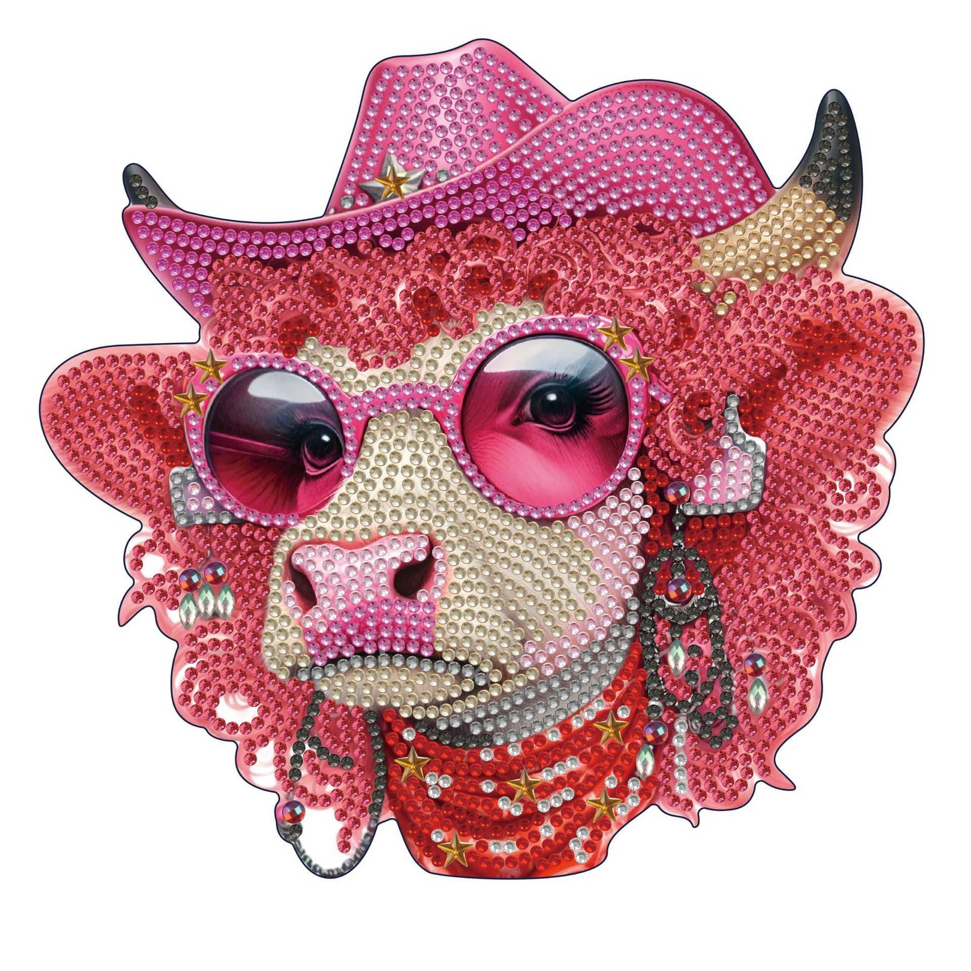 Pintura de diamantes 5D transfronteriza hecha a mano DIY, adorno de juguete de cartón tridimensional, dinosaurio de dibujos animados, pintura de diamantes para niños.