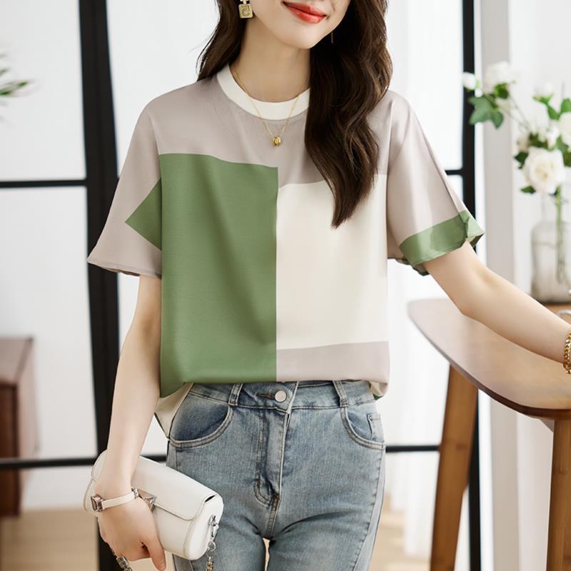 Design shiffon elegant summer T-shirt