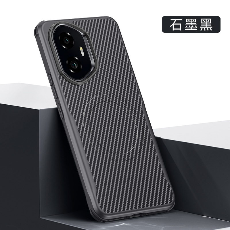 Aplicable Honor X60Pro blade Kevra estuche para teléfono móvil 300Pro carga magnética cubierta protectora anti-caída de cuatro esquinas image 7