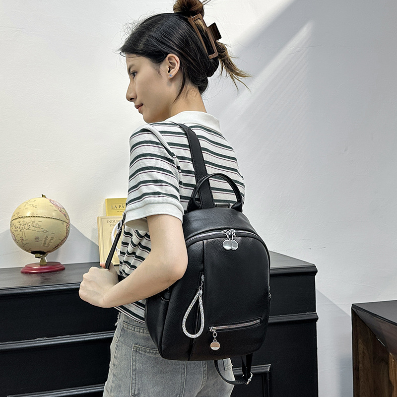 Cross-Border Pu Backpack, Fashionable and Elegant Women's Backpack, Large Capacity, Stylish Mommy Bag, Spring Style, Versatile and Casual Cross-Border Pu Backpack, Fashionable and Elegant Women's Backpack, Large Capacity, Stylish Mommy Bag, Spring Style, Versatile and Casual