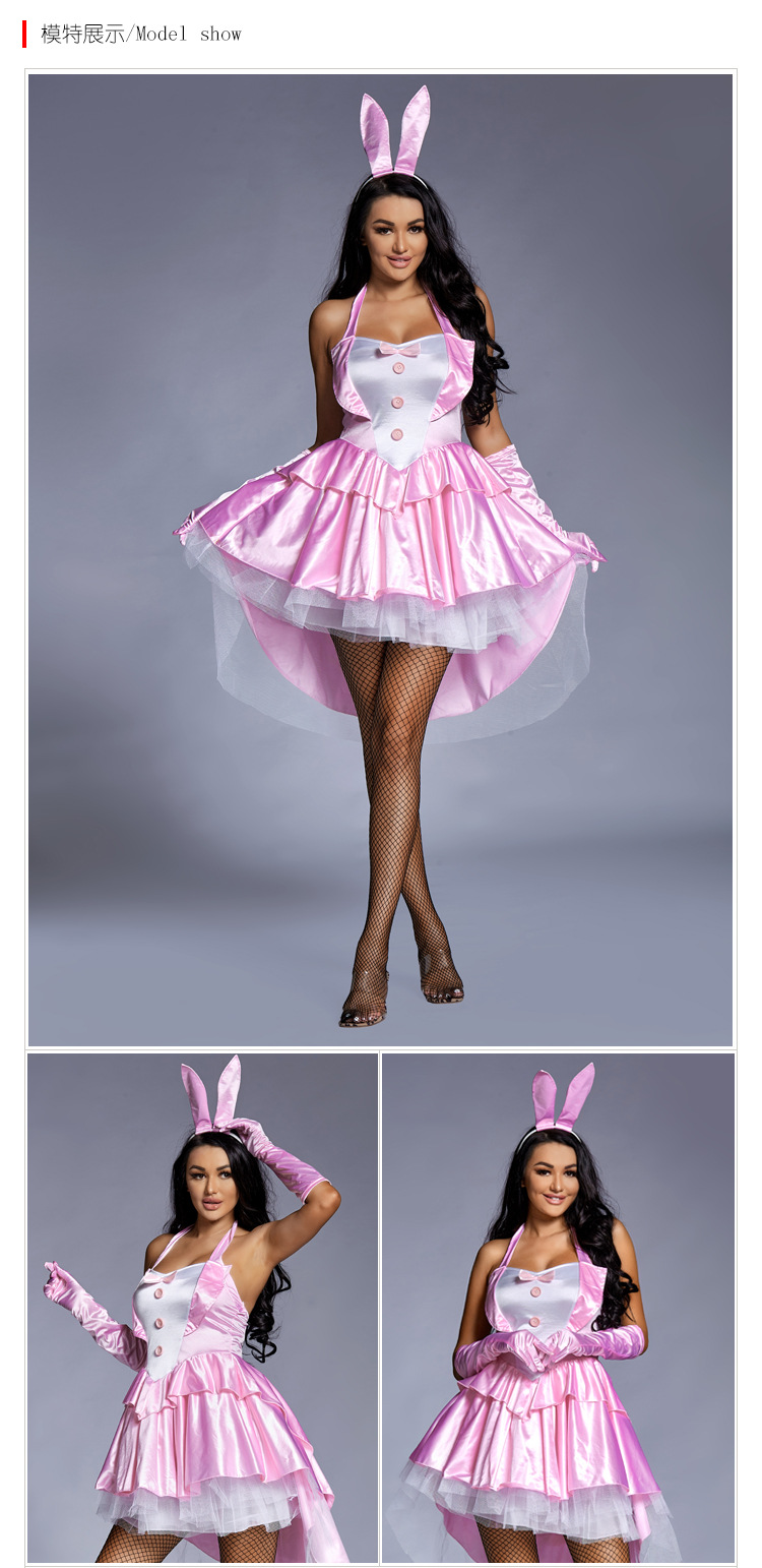 Halloween Cosplay Bunny Girl Jupe De Smoking Gonflée Rose En Gros Nihaojewelry display picture 2