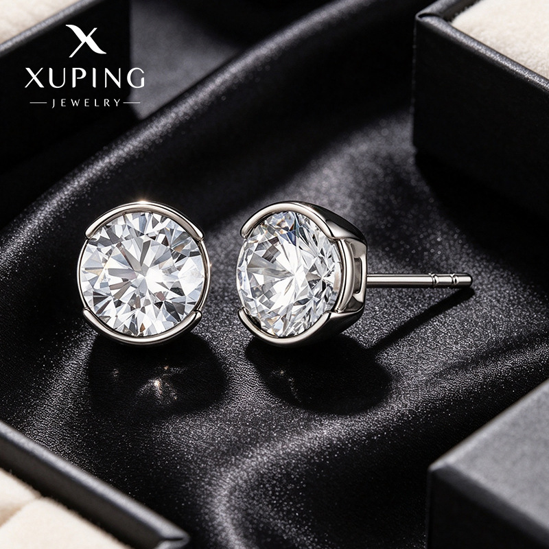 Aretes de Burbuja de Aleación de Cobre, Galvanizado, Diseño Geométrico para Mujer