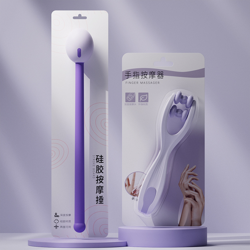 Martillo de masaje martillo meridiano hombro y cuello golpeando palo raqueta de fitness raqueta de meridiano raqueta de silicona cuidado de la salud espalda golpeando artefacto