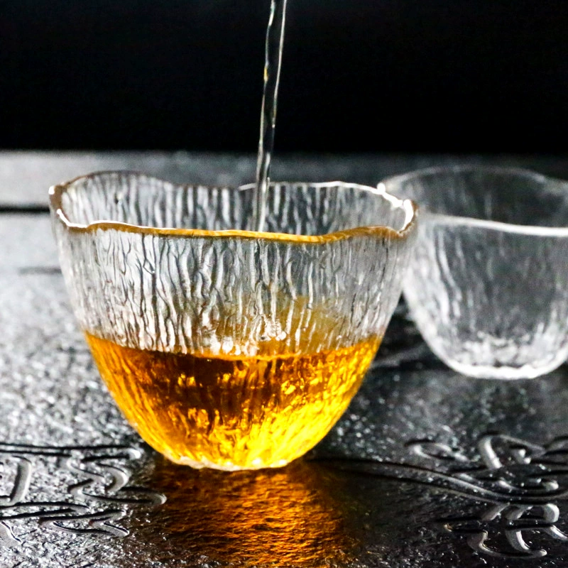 Japanese glass transparent tea cup for home use, increased thickness