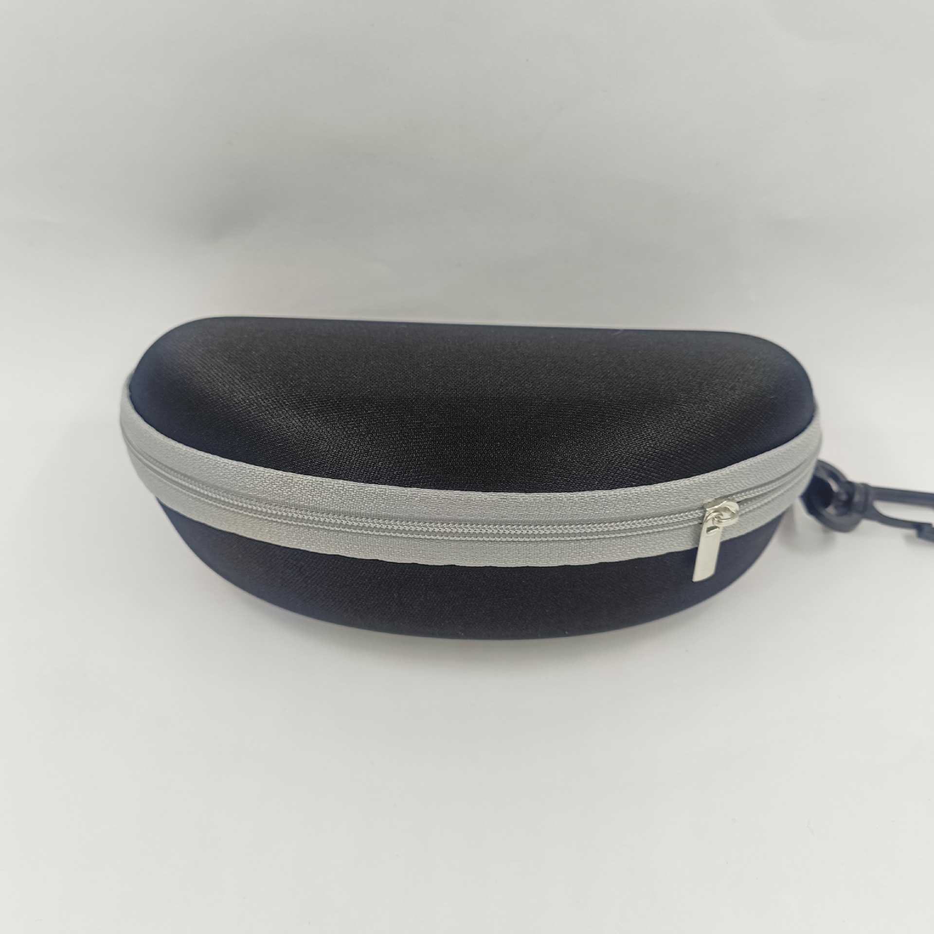 メーカー卸売071オックスフォード布製フック付きジッパー式携帯用メガネケース、EVAジッパー式サングラスメガネケース、