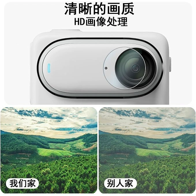 Подходит для защитной пленки AR HD 9H к линзе/экрану спортивной камеры Insta360 GO3, противоударная мембрана