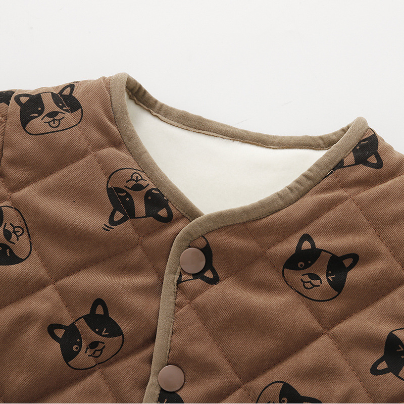 Abrigo de bebé otoño e invierno ropa acolchada de algodón con forro polar ropa engrosada para niños chaqueta acolchada de algodón de invierno ropa acolchada de algodón para niños ropa acolchada de invierno para bebés