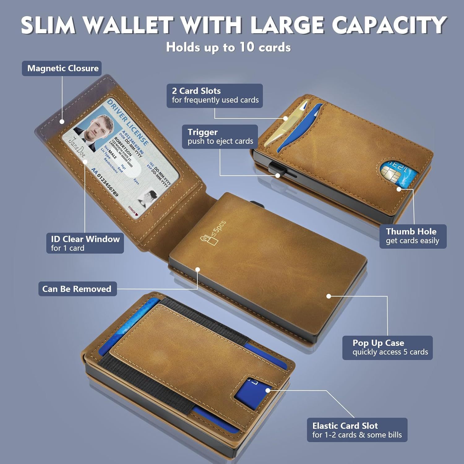 Nuevo metal transfronterizo magsafe bolso de tarjetas de fibra de carbono cartera de cuero al por mayor Apple móvil bolso de cambio de piel