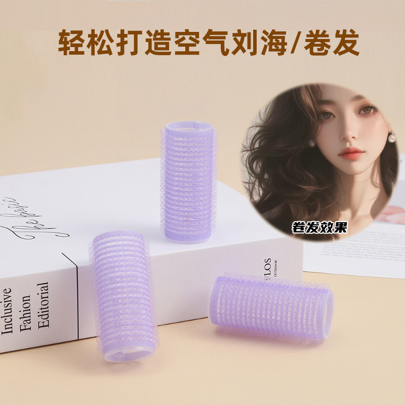 Rizador de Cabello Coreano Estilo Flor de Pera, Herramienta para Ondas y Flequillo, Rizador de Espiral Autoadhesivo sin Calor