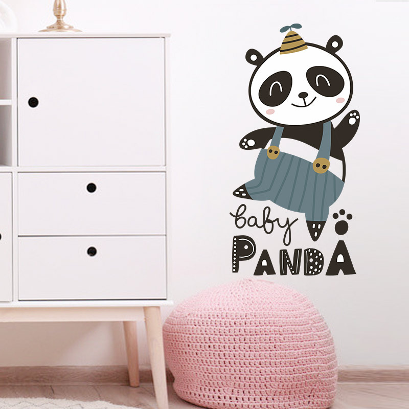 Cartoon Panda Wandaufkleber display picture 4